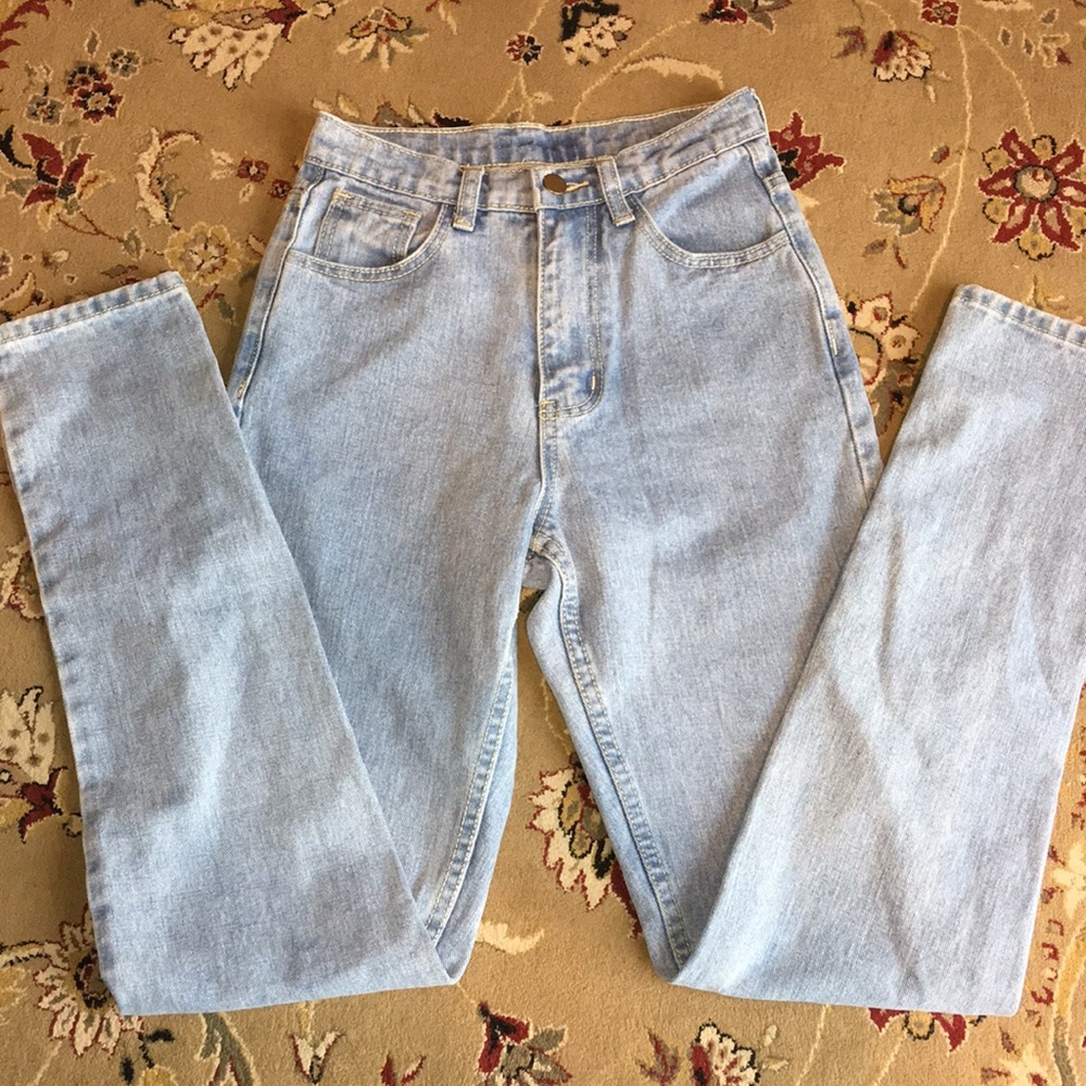 High waisted mom jeans